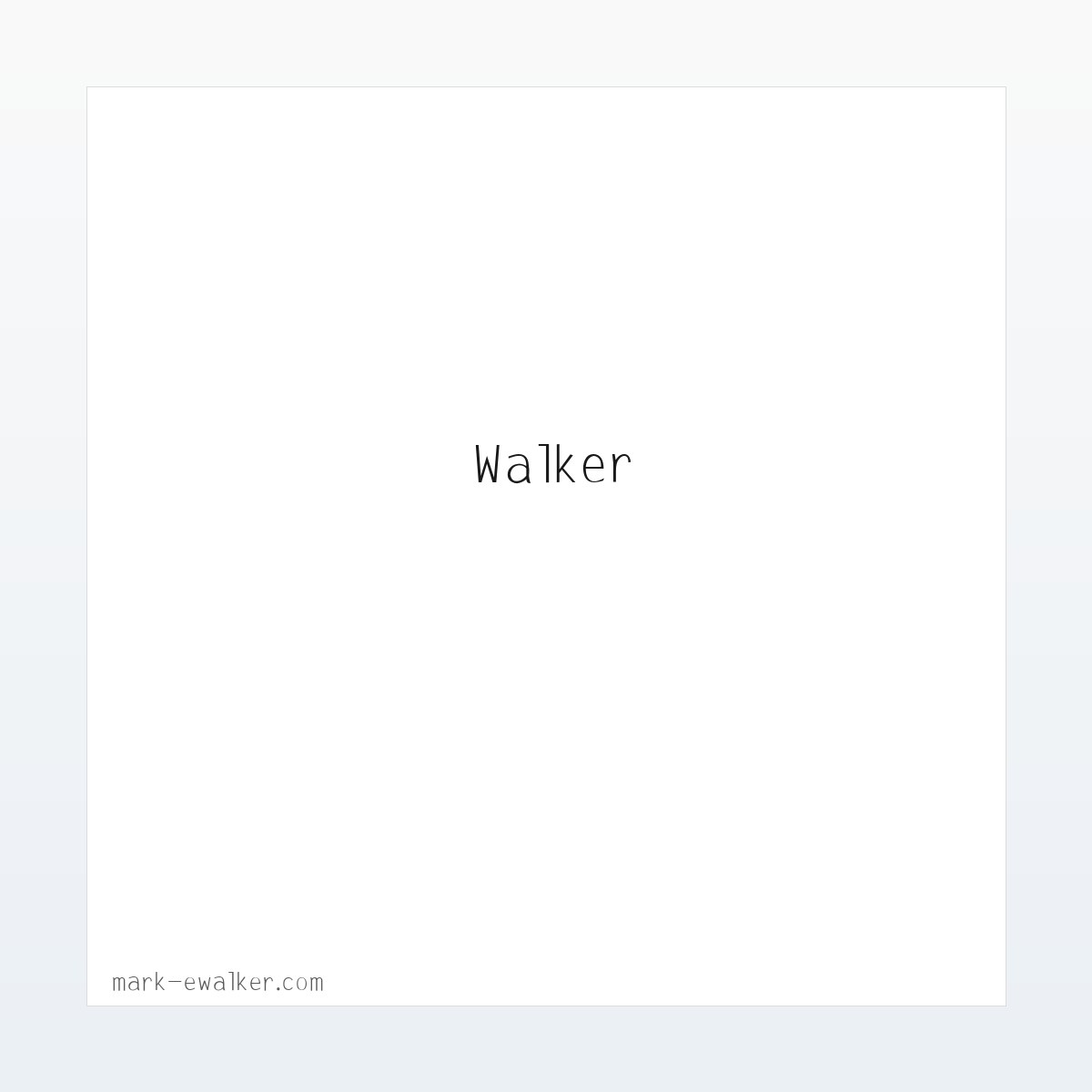 技术参数 - Mark E Walker 方图